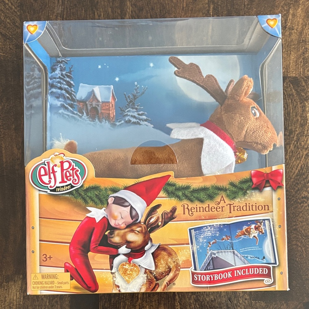 Elf Pets Reindeer Plush with Storybook